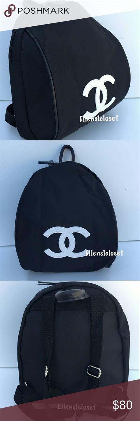 chanel vip gift black nylon backpack|chanel vip gift bag.